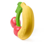 Side view of Oli & Carol Natural Rubber Baby Teething Ring - Fruit