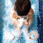 Bottom view of Orlando The Octopus bath toy by Oli&Carol.