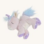 Sparkle the unicorn toy laying down