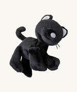 A posing Olli Ella Koko binky kitten doll available at Babipur. This kitten is black  and features cute ears and whiskers. 