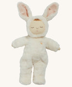 Olli Ella Bunny Moppet Cozy Dinkum on  plain background.