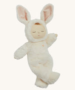 Olli Ella Bunny Moppet Cozy Dinkum on  plain background.