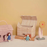 Olli Ella Casa Clutch Dolls House Basket - Straw