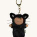 Olli Ella cat nox cozy bag charm available at Babipur. A mini version of the nox the cat dinkum doll that can be clipped on a bag