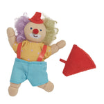 with a red fabric megaphone