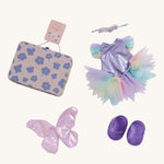 Olli Ella Dinkum Doll Pretend Pack Fairy outfit on a plain background. 
