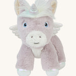 Head on view of the toy unicorn