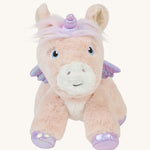 Head on view of the toy unicorn