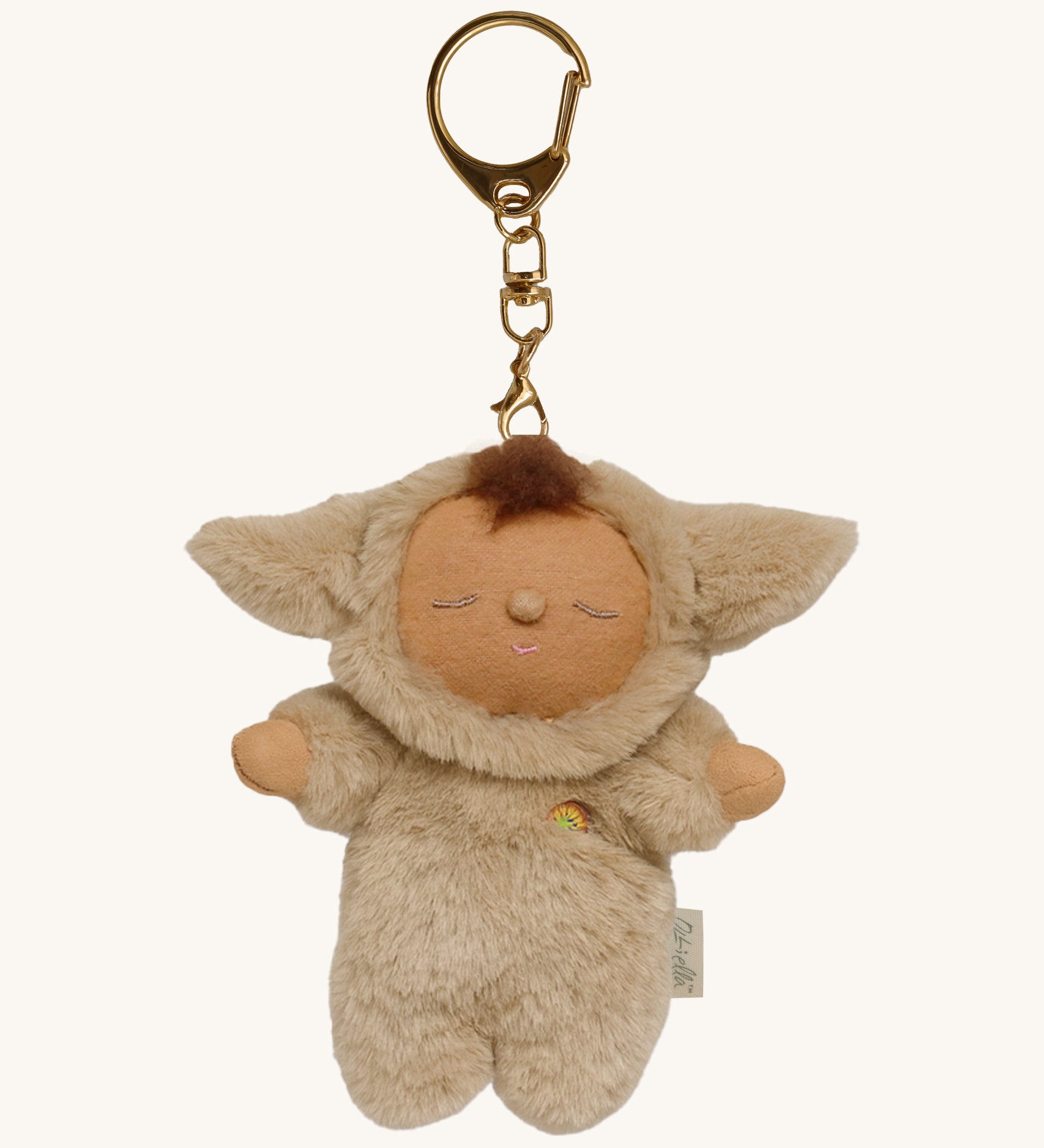 Olli Ella lamby pip cozy bag charm available at Babipur. A mini version of lamby the pip dinkum doll that can be clipped on a bag