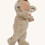 Olli Ella Lamby Pip Cozy Dozy Dinkum Doll on a plain background.