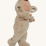 Olli Ella Lamby Pip Cozy Dozy Dinkum Doll on a plain background.