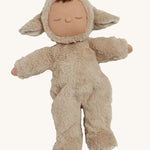 Olli Ella Lamby Pip Cozy Dozy Dinkum Doll on a plain background.