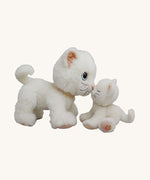 Olli Ella lux cat dinkum doll and kiki the binky kitten kissing. Both of these toy dolls are available at Babipur.