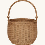 Olli Ella Large Natural Rattan Gathering basket.