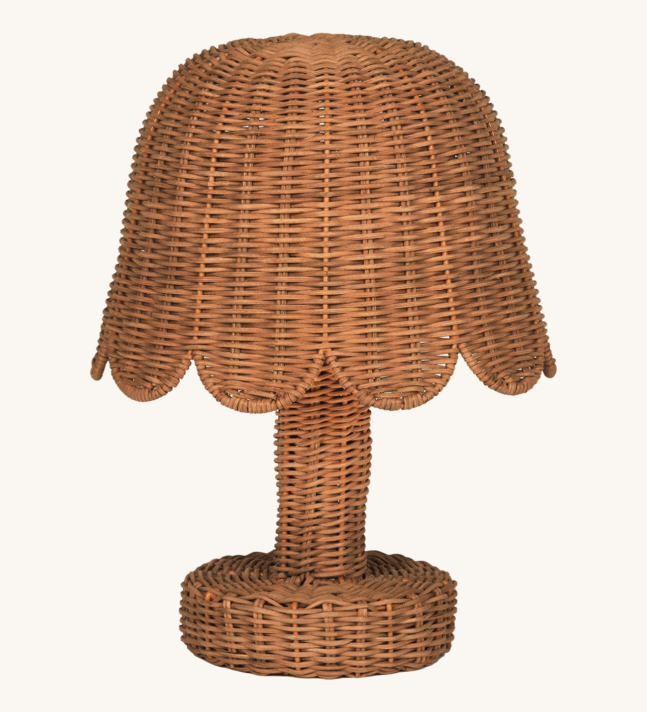 An Olli Ella Rattan Petal Lamp in the Natural colourway.