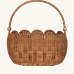 Olli Ella Petal Basket in Natural Rattan. 
