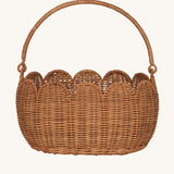 Olli Ella Petal Basket in Natural Rattan. 