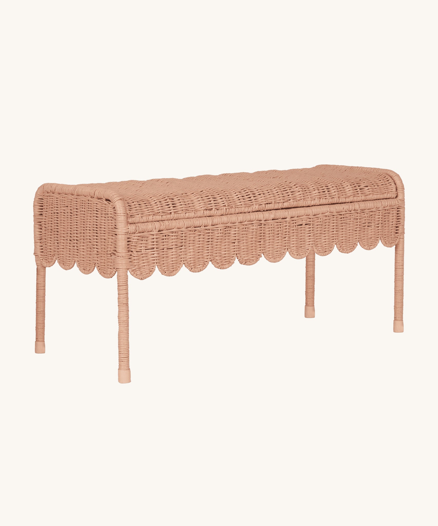Olli Ella Seashell Pink Petal Storie Bench.