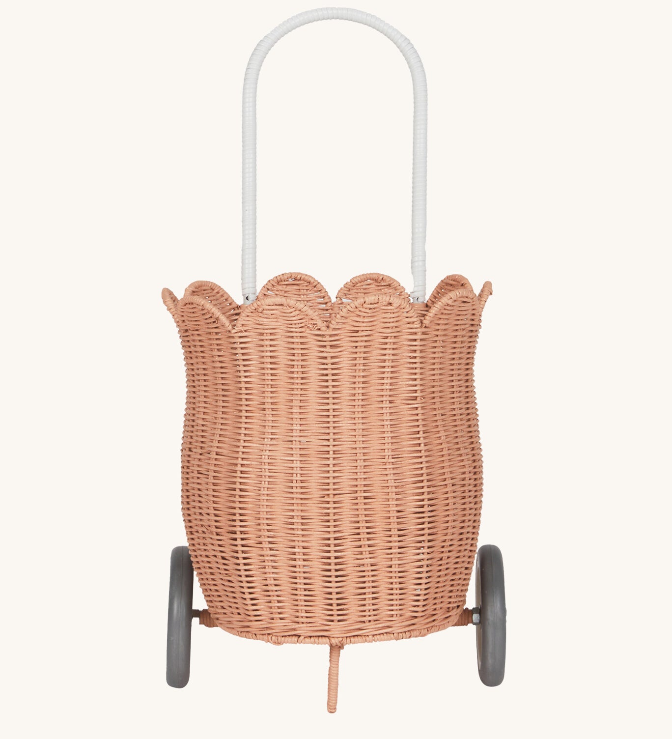 Olli Ella Seashell Pink Rattan Petal Luggy.
