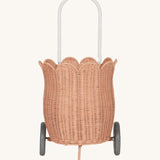 Olli Ella Seashell Pink Rattan Petal Luggy.