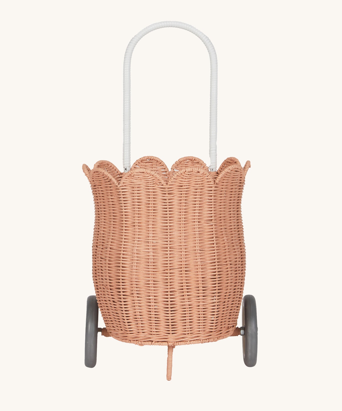 Olli Ella Seashell Pink Rattan Petal Luggy.