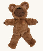 Olli Ella Teddy Mini Cozy Dinkum on a plain background. 