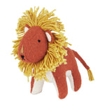 Giraffe and Lion. On white background