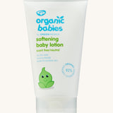 Organic Babies Softening Baby Lotion 150ml on a plain background. 
