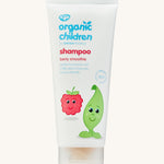 Organic Children Berry Smoothie Shampoo on a plain background.