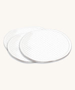 Organyc Organic Cotton Pads on a plain background.