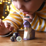 Ostheimer amethyst purple dwarf wooden toy figure.