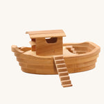 Ostheimer wooden ark toy on a plain background. 
