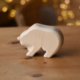 Ostheimer bear natural wooden rabbit wooden toy figure.