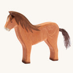 Ostheimer Brown Horse wooden toy figure on a plain background.