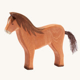 Ostheimer Brown Horse wooden toy figure on a plain background.