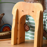 Ostheimer castle gate doors , child's hand opening the door. 