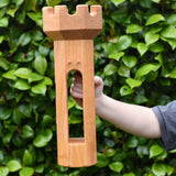 Ostheimer castle round tower wooden toy building. 