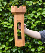 Ostheimer castle round tower wooden toy building. 