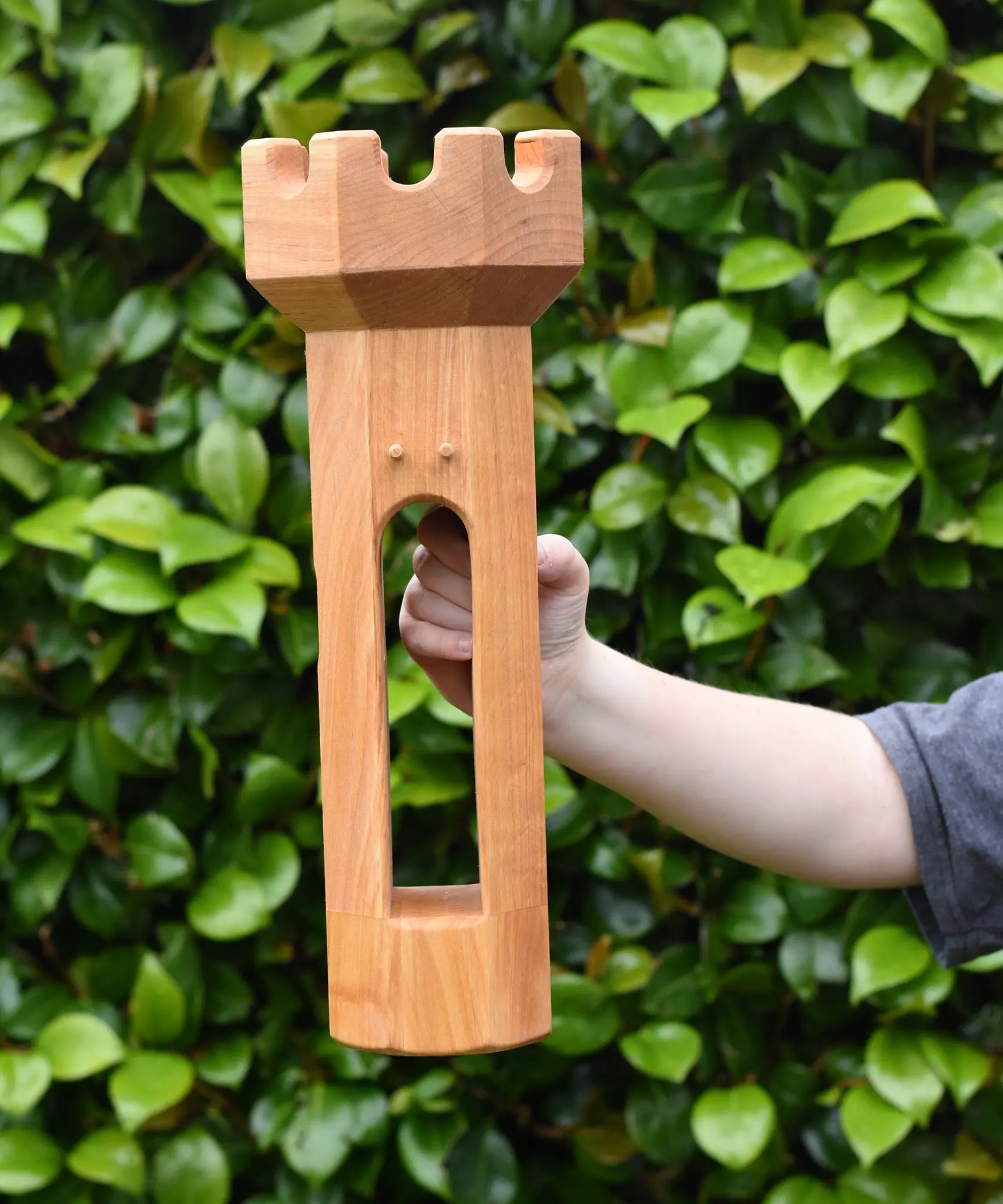 Ostheimer castle round tower wooden toy building. 