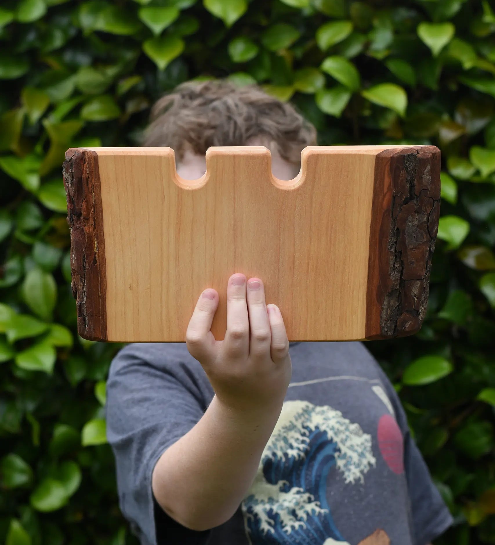 Ostheimer large wooden castle wall in a child's hand.