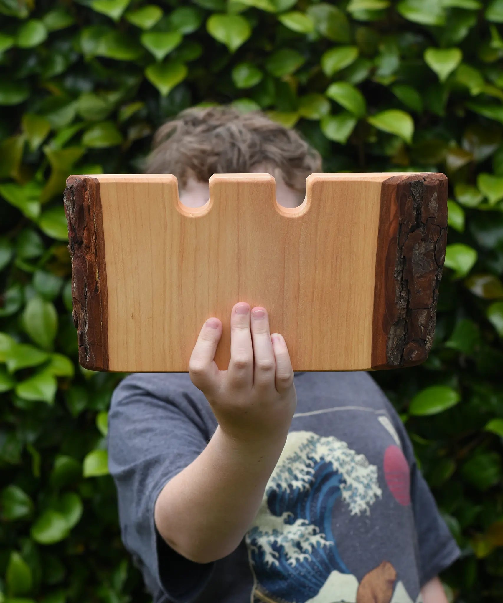 Ostheimer large wooden castle wall in a child's hand.