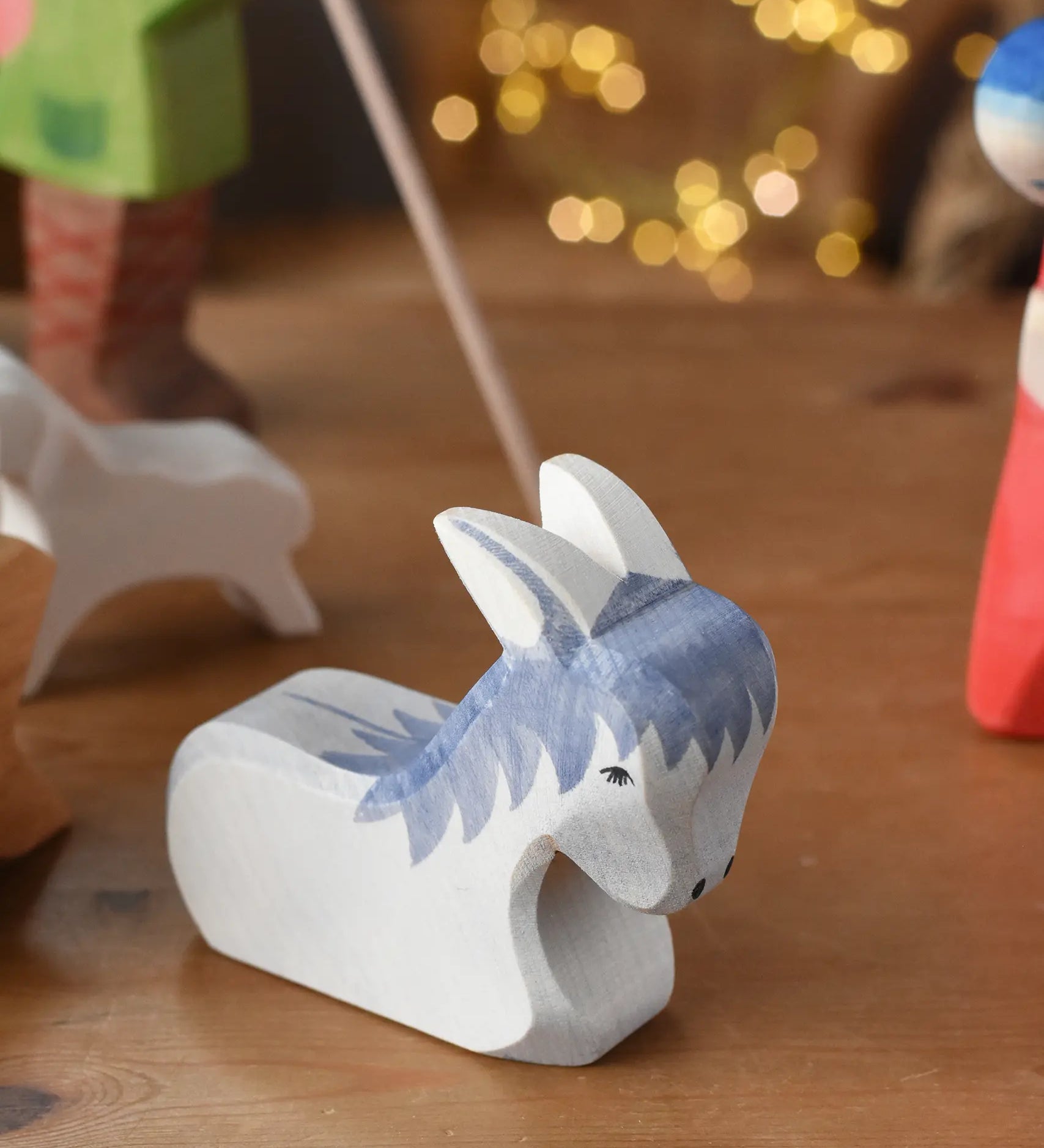 Ostheimer donkey handmade wooden toy figure.