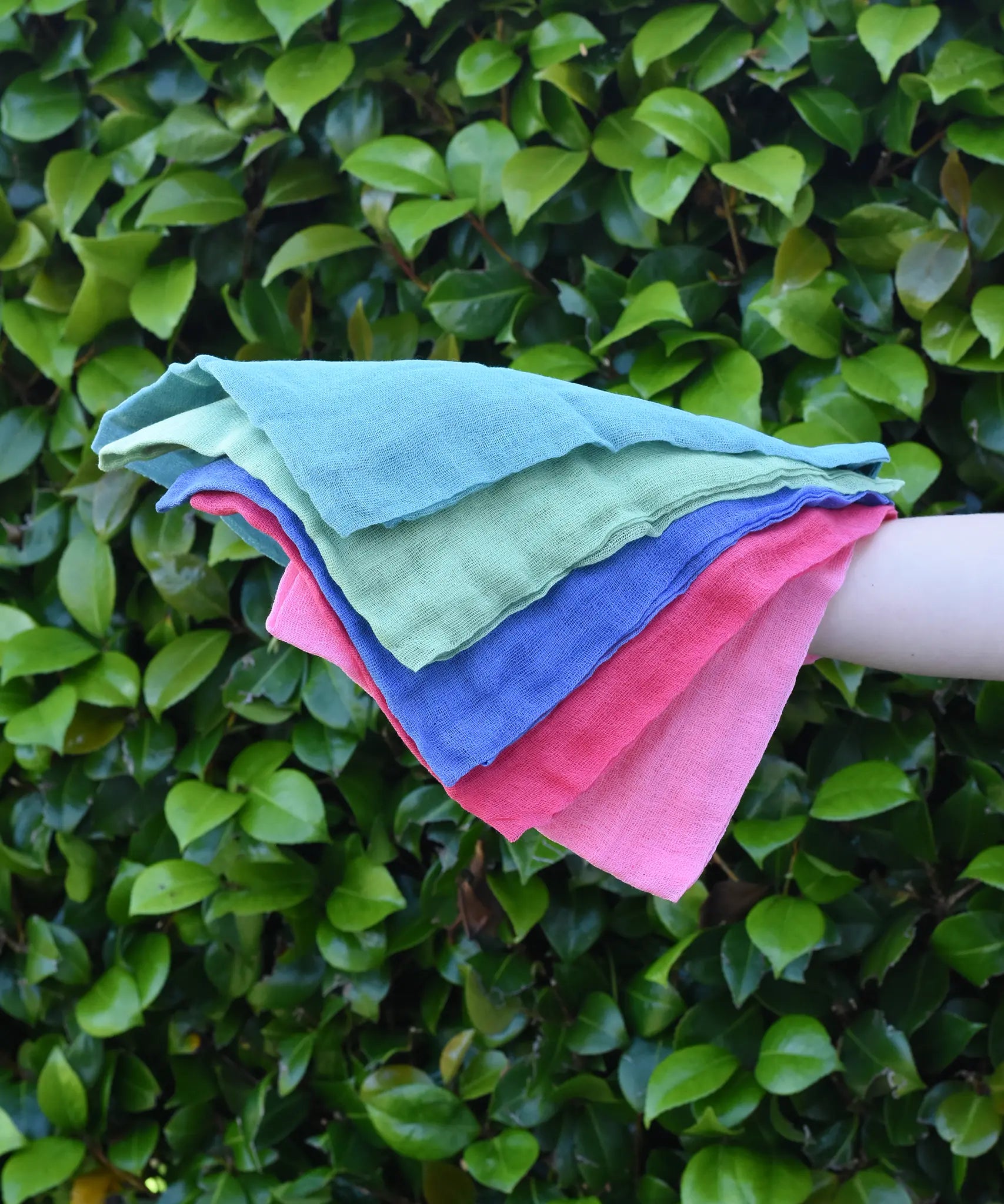 Ostheimer Fairytale decoration scarves play cloths draped over a child's arm.