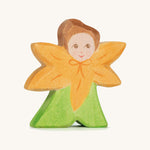 The Ostheimer hand made and hand painted wooden Calendula Flower Child figure toy.