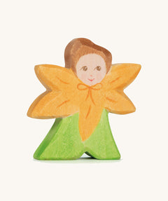 The Ostheimer hand made and hand painted wooden Calendula Flower Child figure toy.