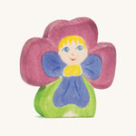 The Ostheimer hand made and hand painted wooden Pansy Flower Child figure toy.