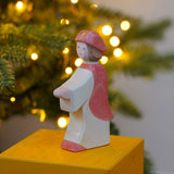 The Ostheimer Red King's Page  Three Wise Men Wooden Nativity Figure. These wooden figures are part of a wide range of expertly hand crafted wooden toys here at Babipur. 