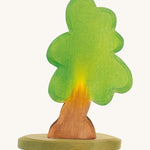 Ostheimer Medium Oak Tree & Support wooden toy figure on a plain background.
