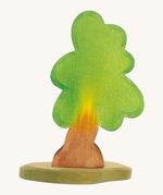 Ostheimer Medium Oak Tree & Support wooden toy figure on a plain background.
