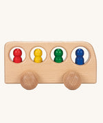 Ostheimer Natural Bus With 4 People on a plain background. 